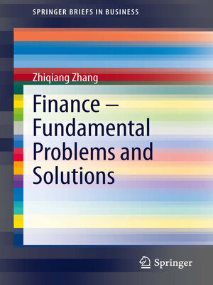 cover image of Finance – Fundamental Problems and Solutions